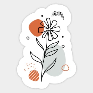 Floral Boho Style (Orginal Colors) Sticker